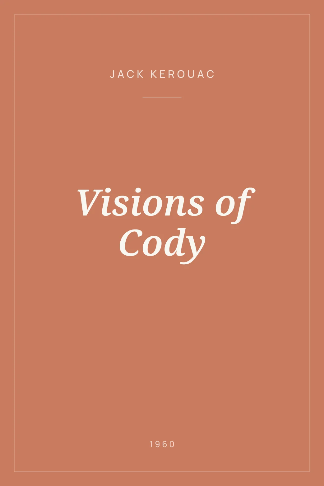 Portada de Visions of Cody