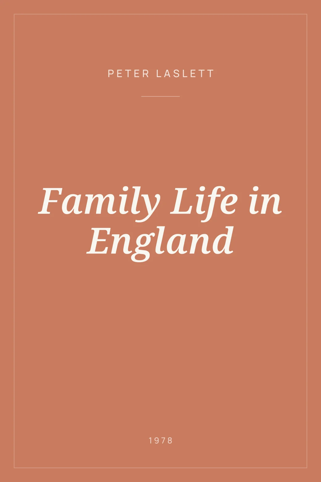 Portada de Family Life in England