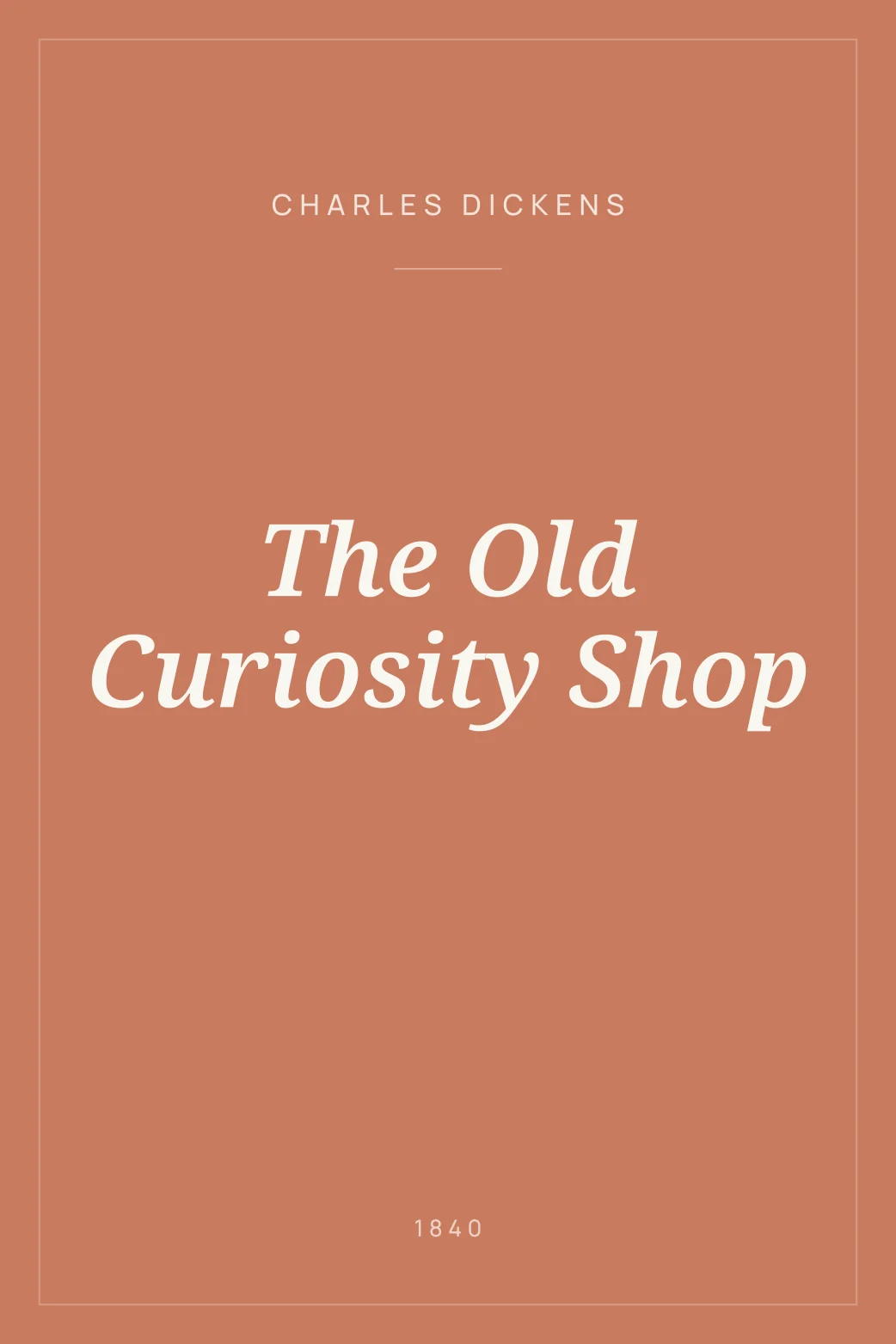 Portada de The Old Curiosity Shop