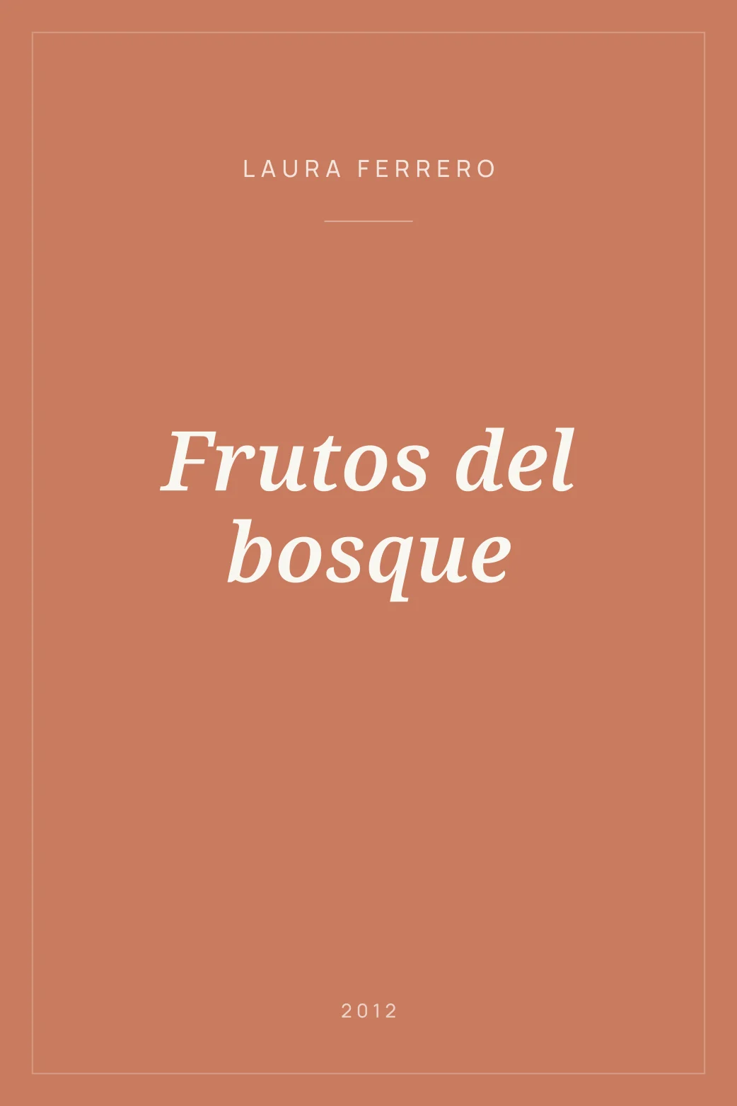 Portada de Frutos del bosque