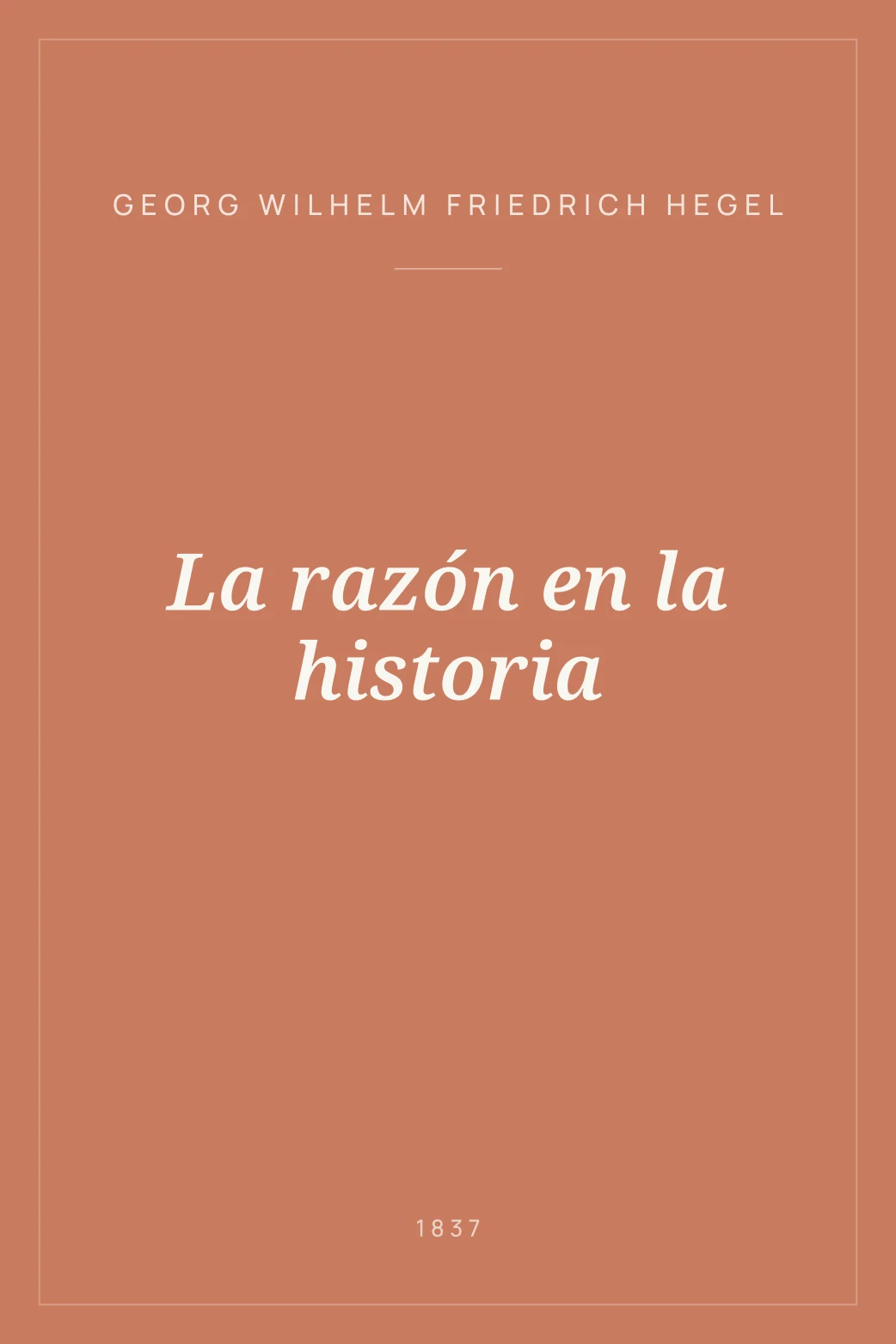 Portada de La razón en la historia