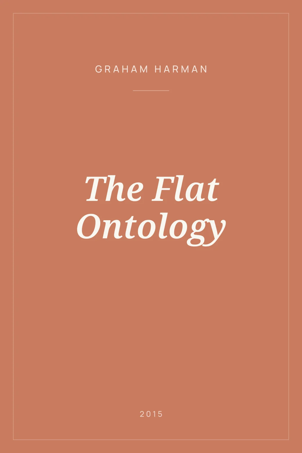 Portada de The Flat Ontology