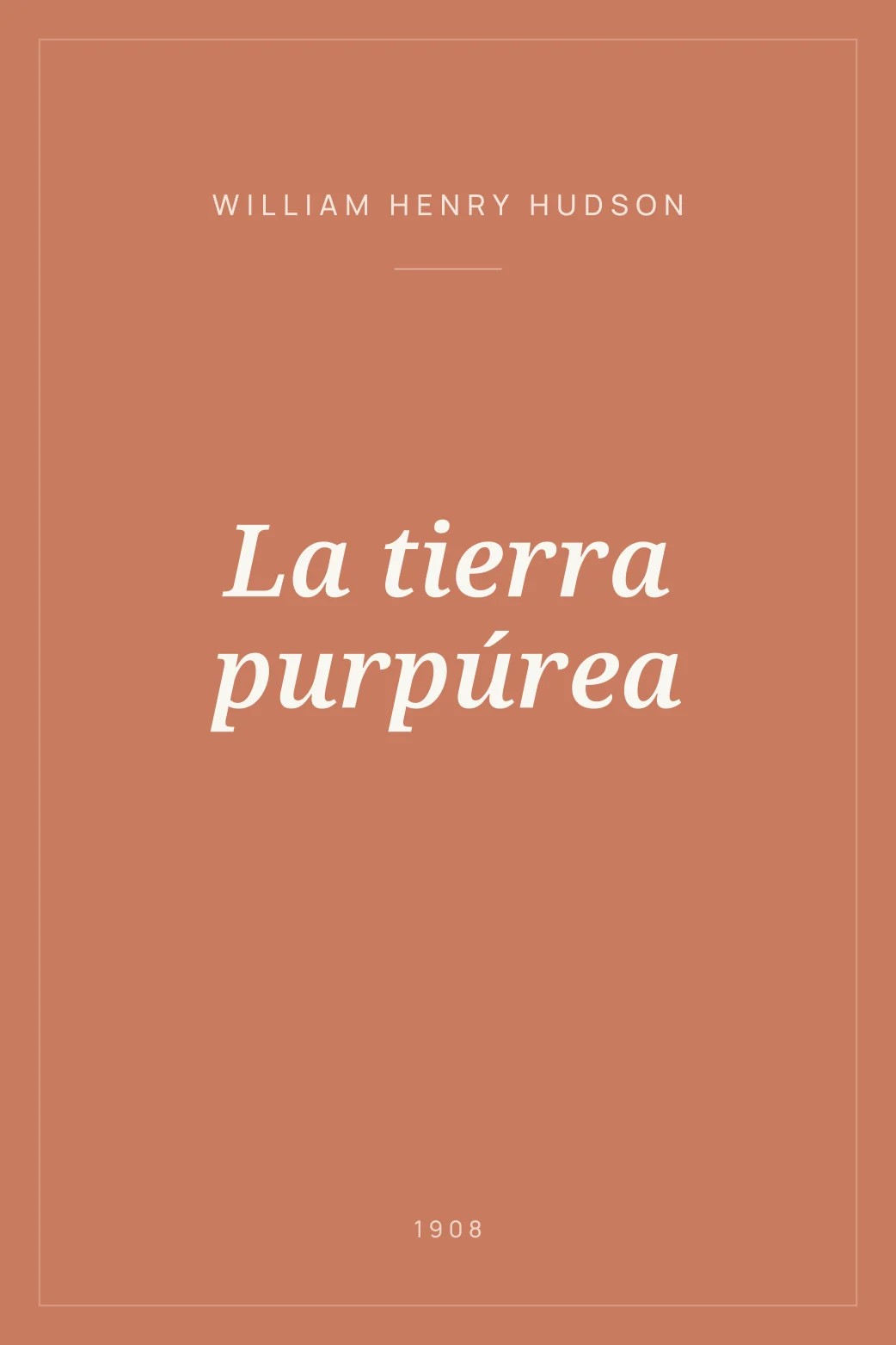 Portada de La tierra purpúrea