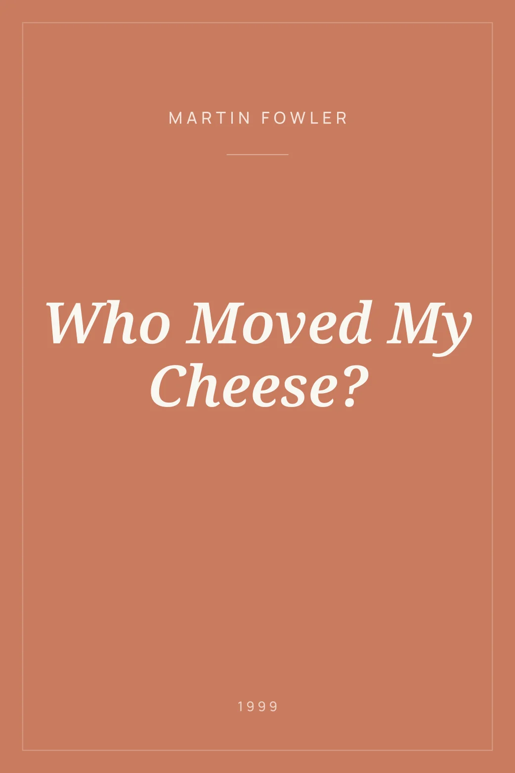 Portada de Who Moved My Cheese?