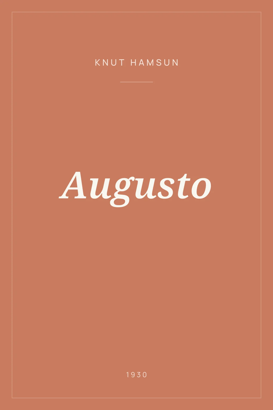 Portada de Augusto