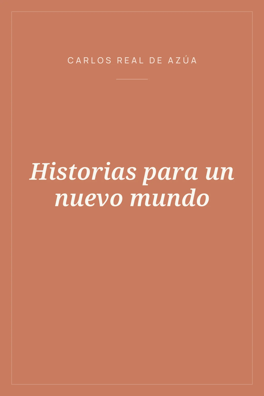 Portada de Historias para un nuevo mundo
