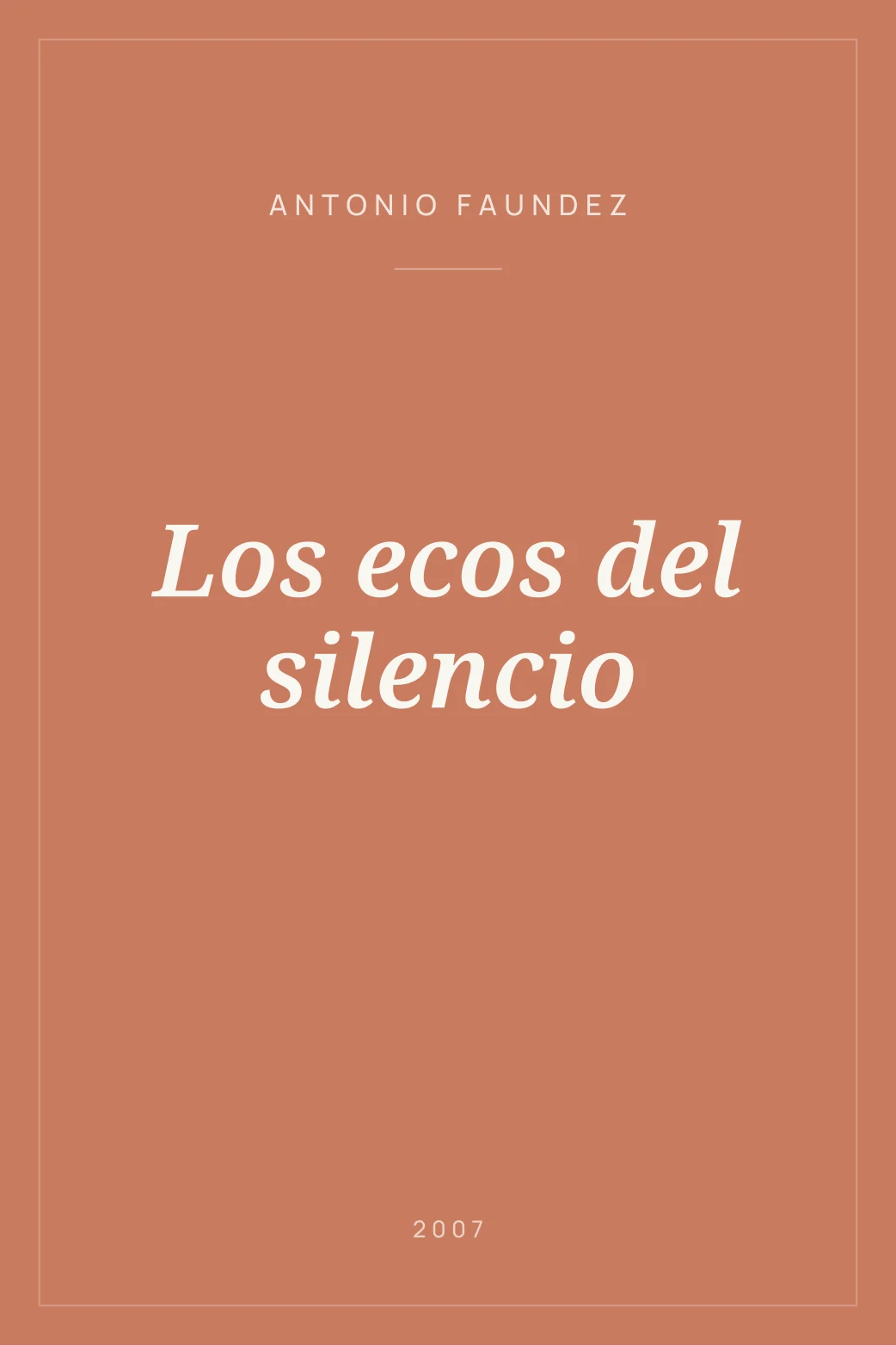 Portada de Los ecos del silencio