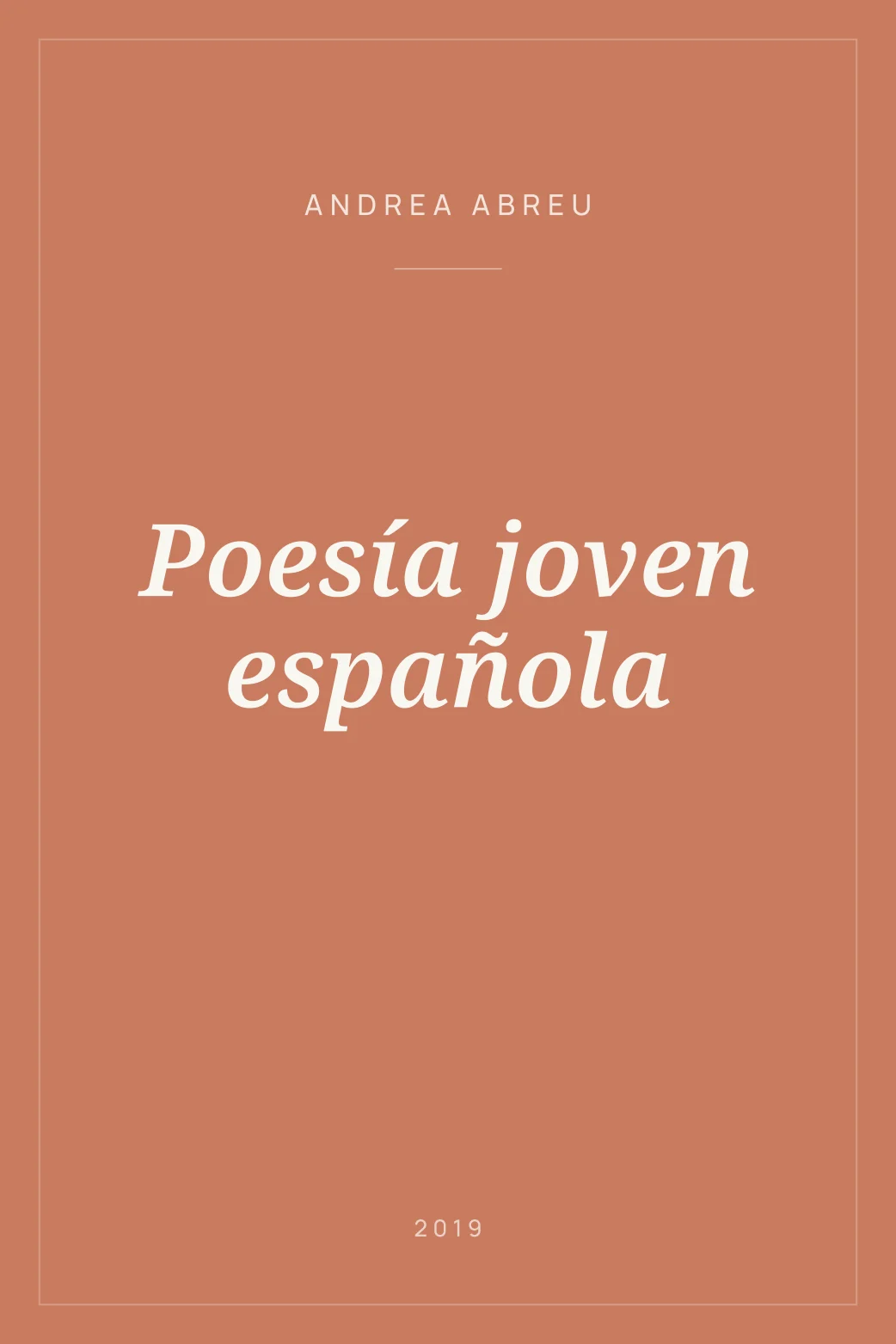 Portada de Poesía joven española