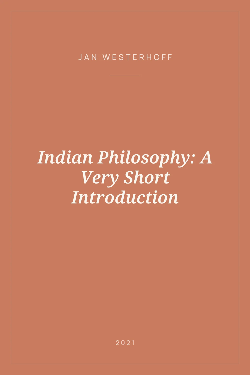 Portada de Indian Philosophy: A Very Short Introduction