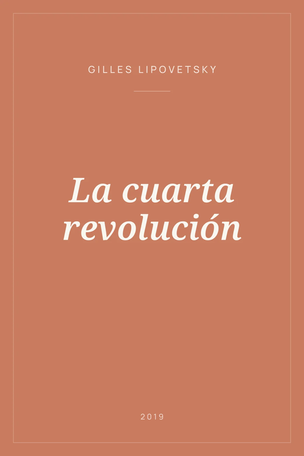 Portada de La cuarta revolución