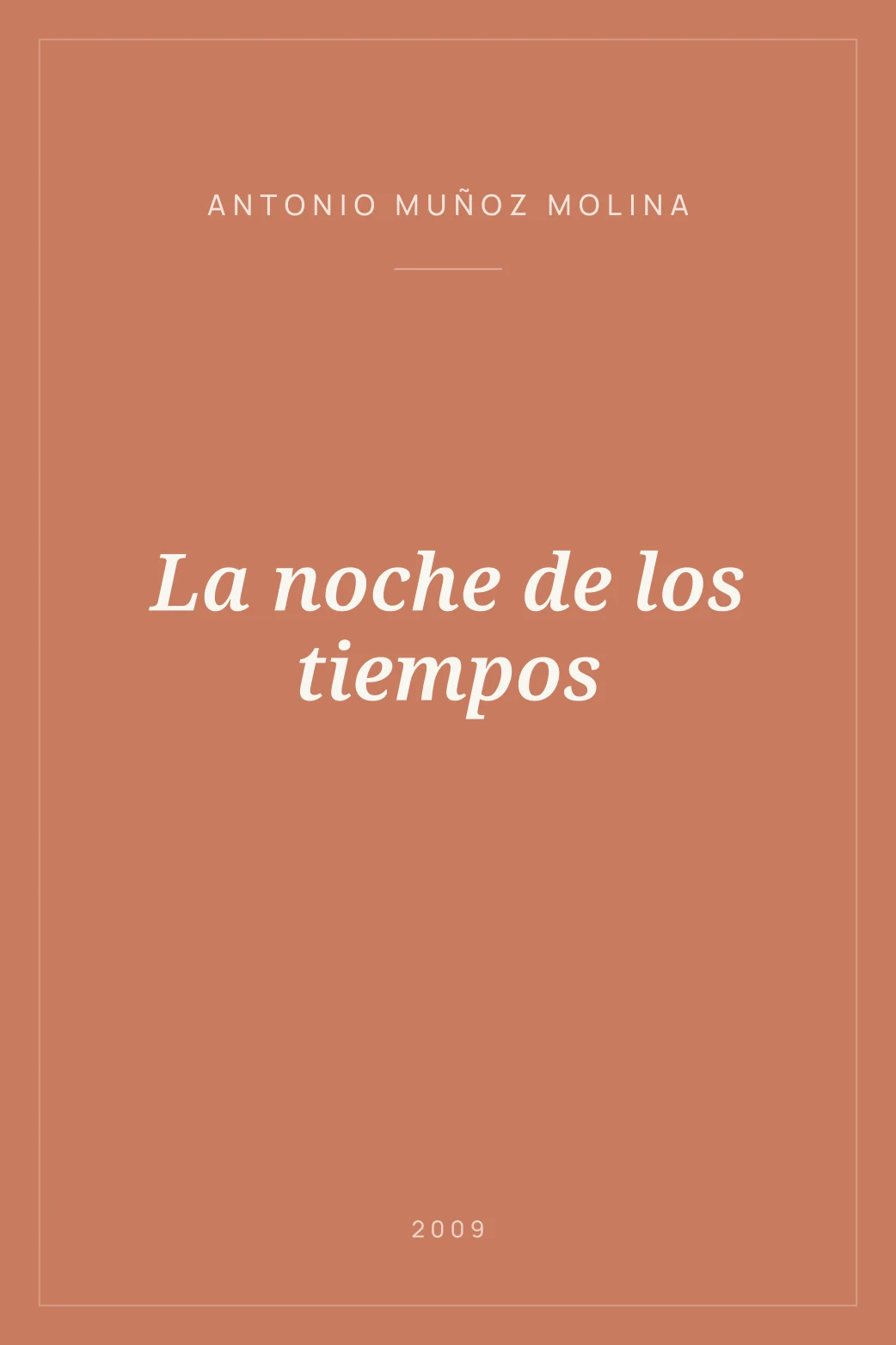 Portada de La noche de los tiempos