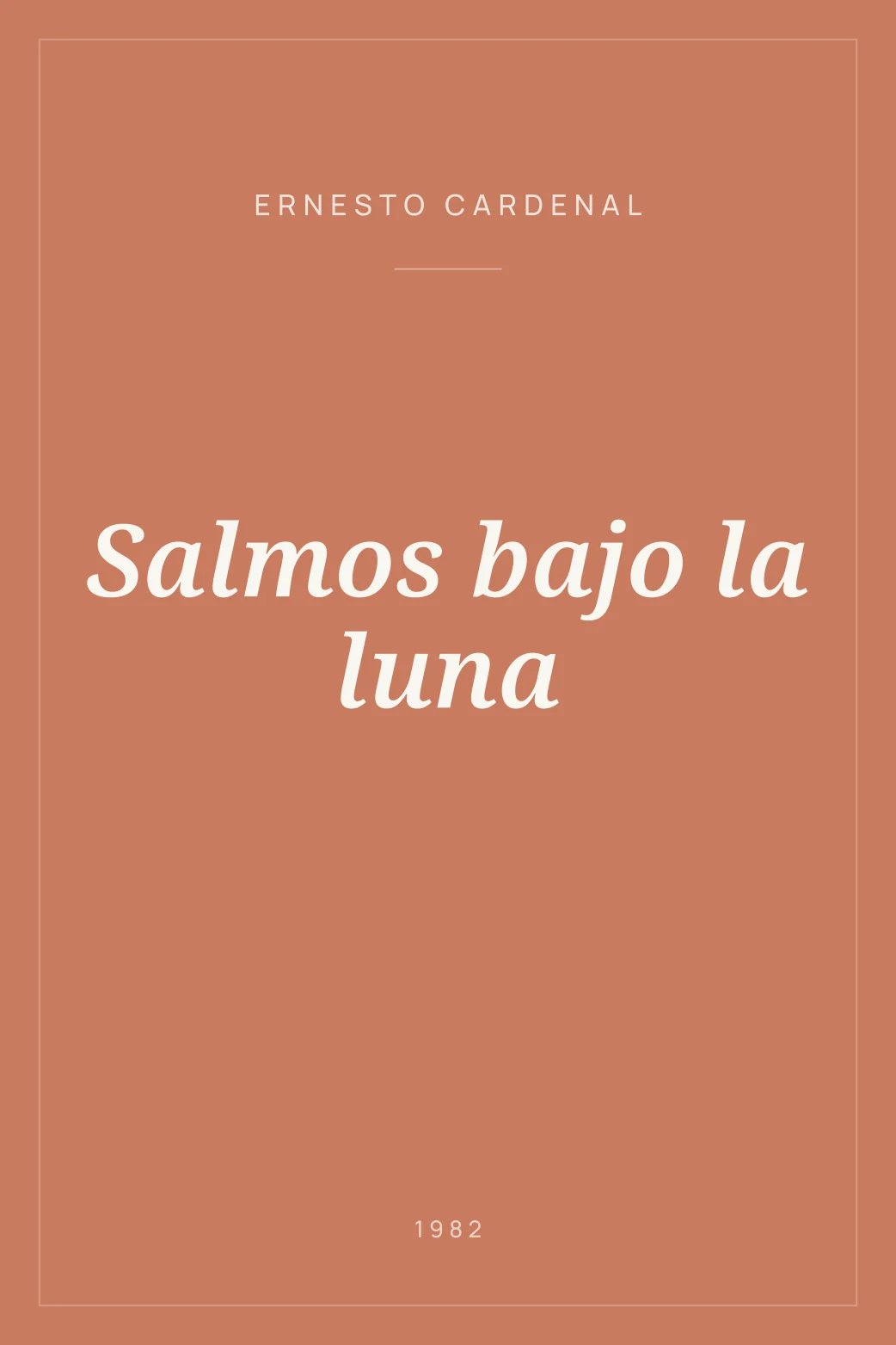 Portada de Salmos bajo la luna