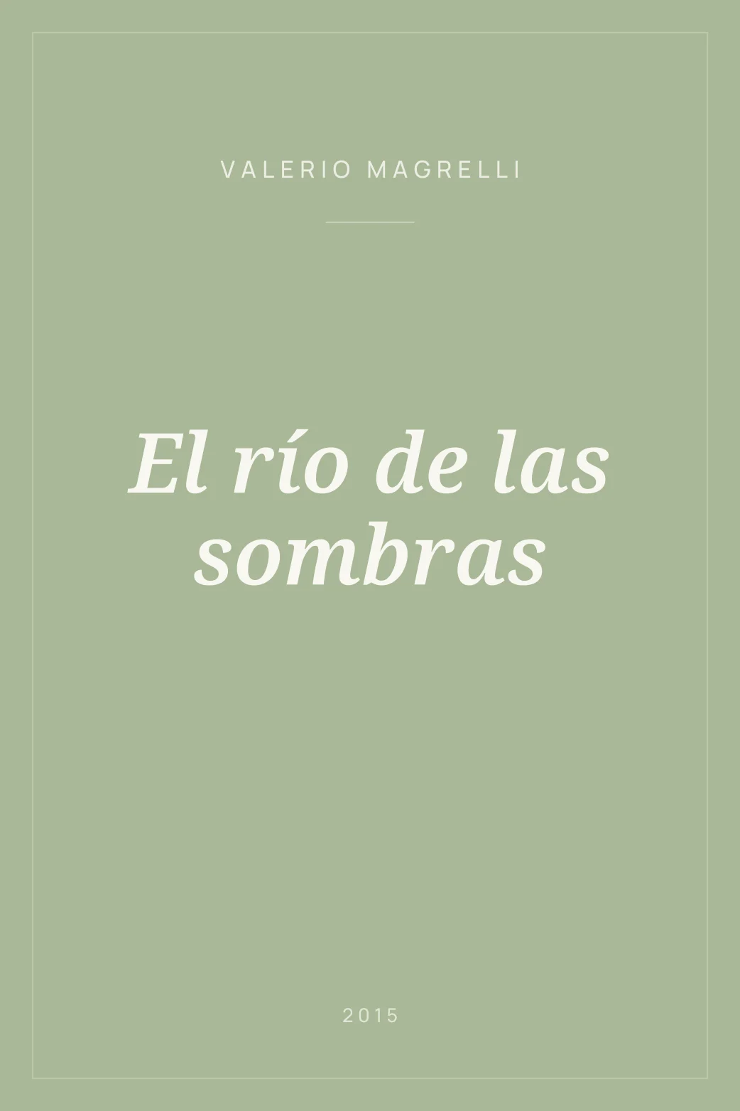 Portada de El río de las sombras