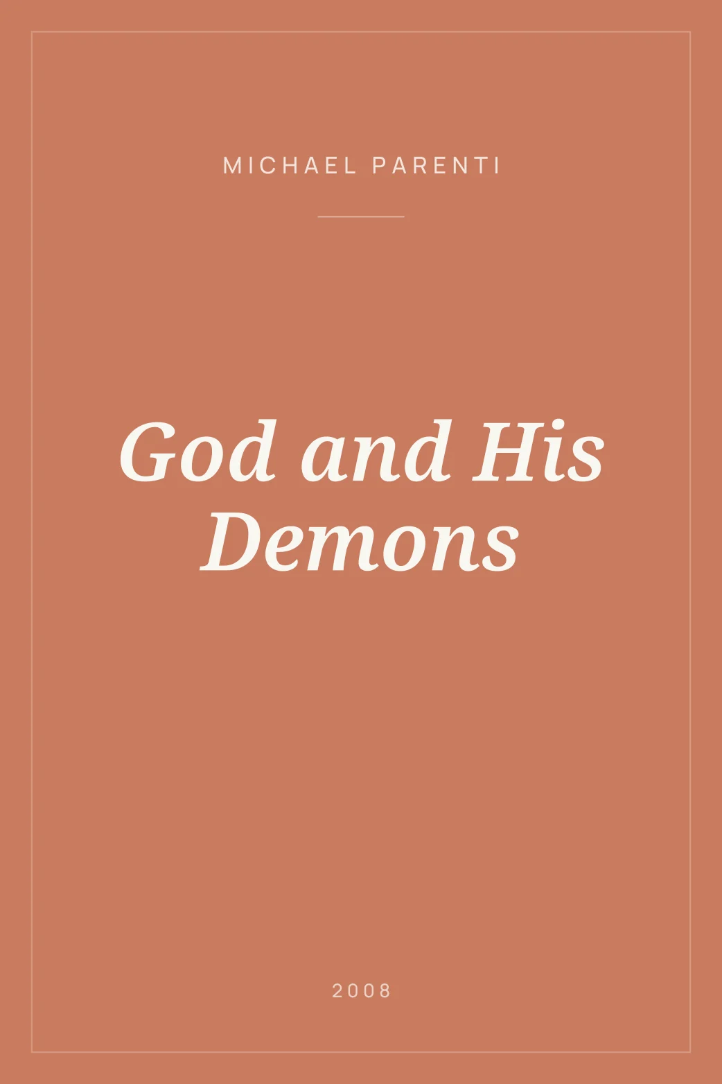 Portada de God and His Demons