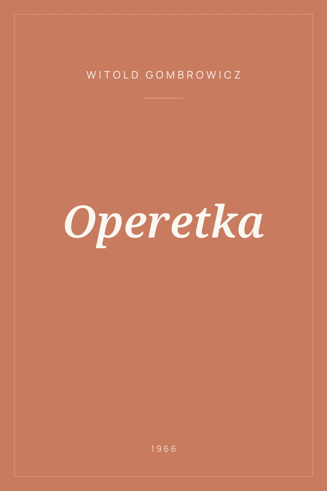 Portada de Operetka