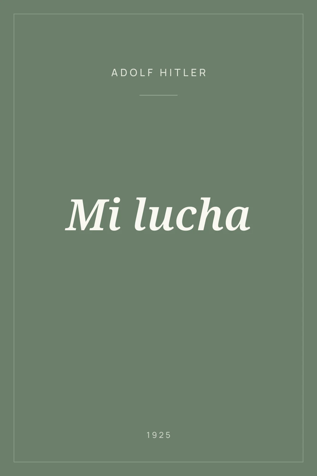 Portada de Mi lucha