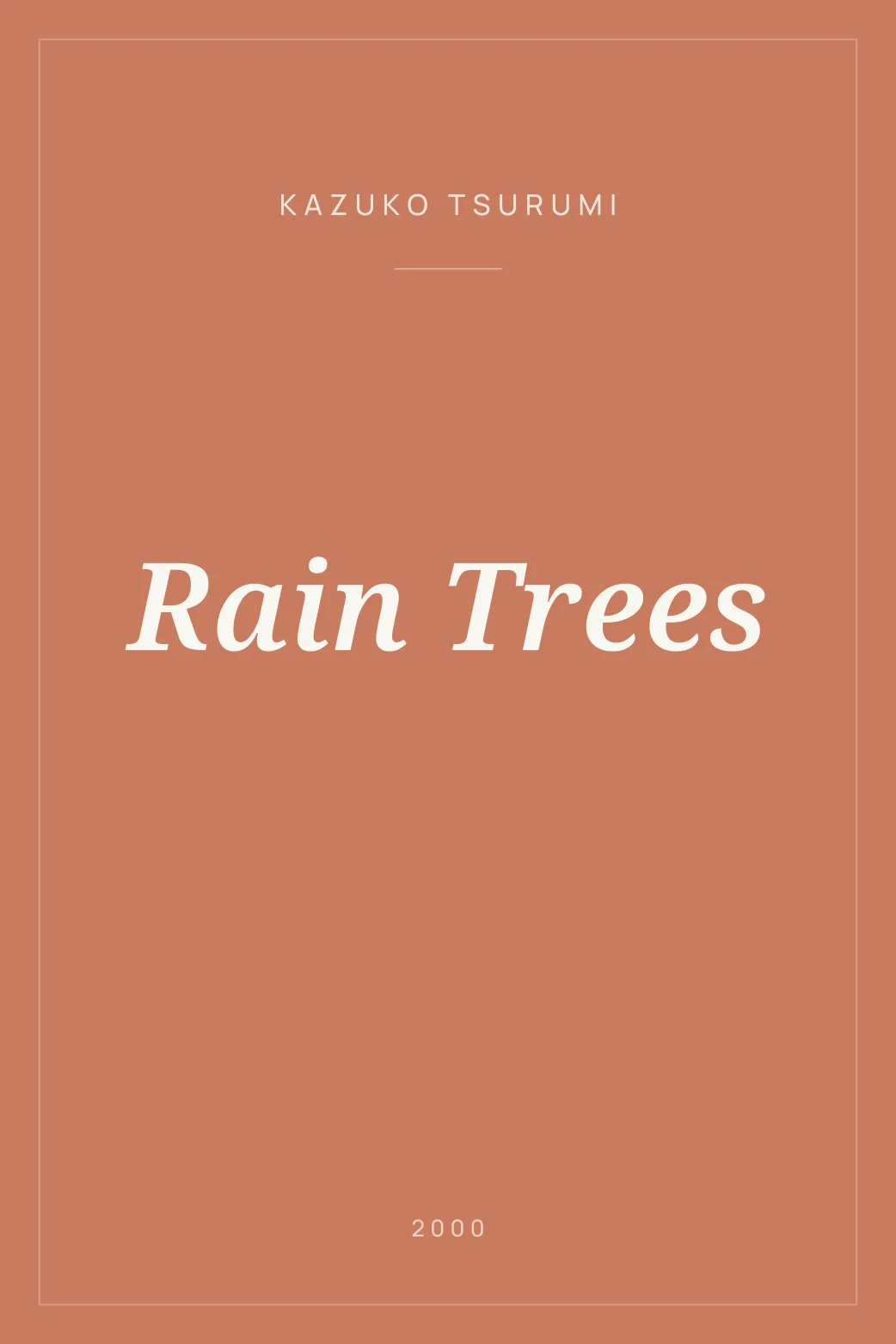 Portada de Rain Trees