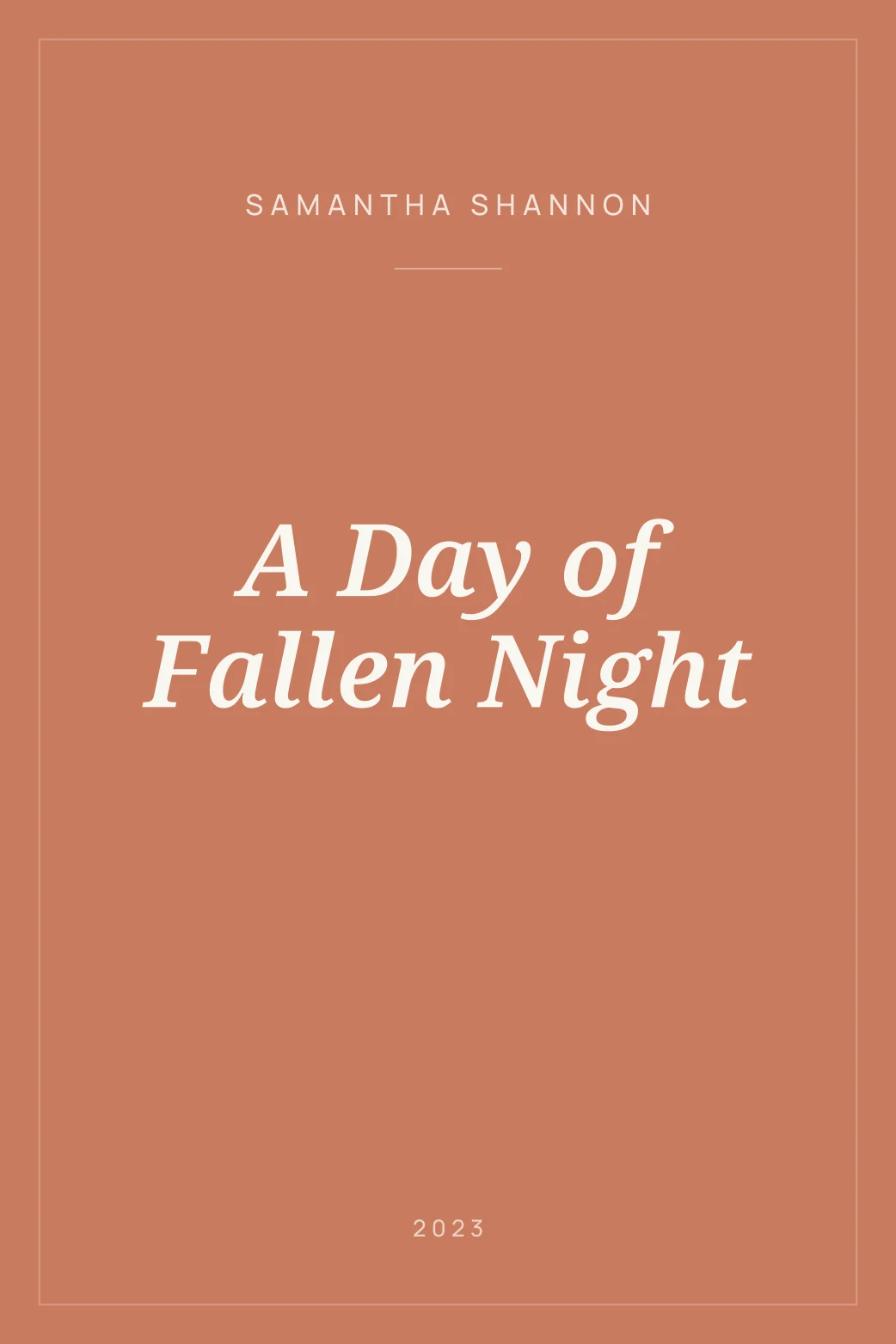 Portada de A Day of Fallen Night