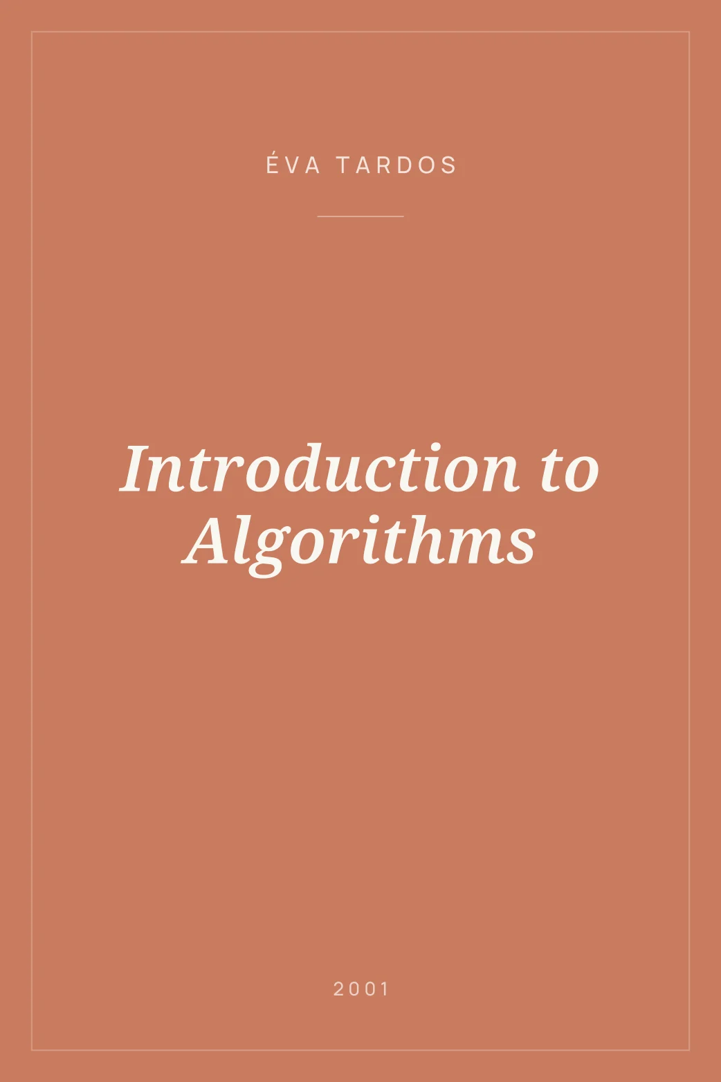 Portada de Introduction to Algorithms
