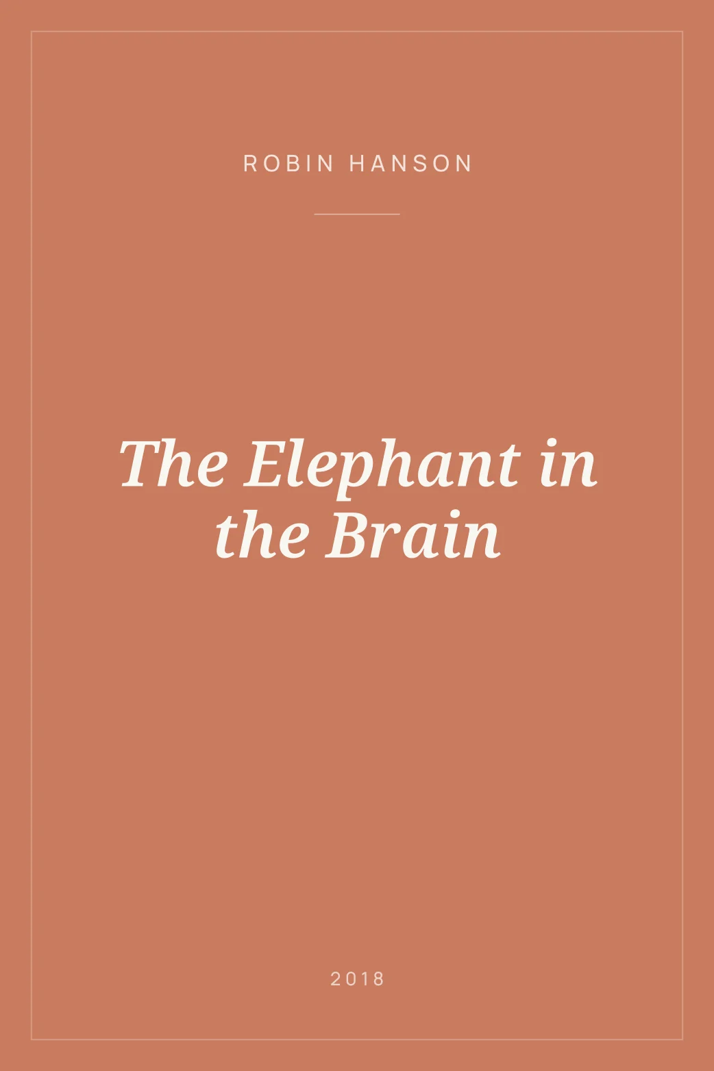 Portada de The Elephant in the Brain