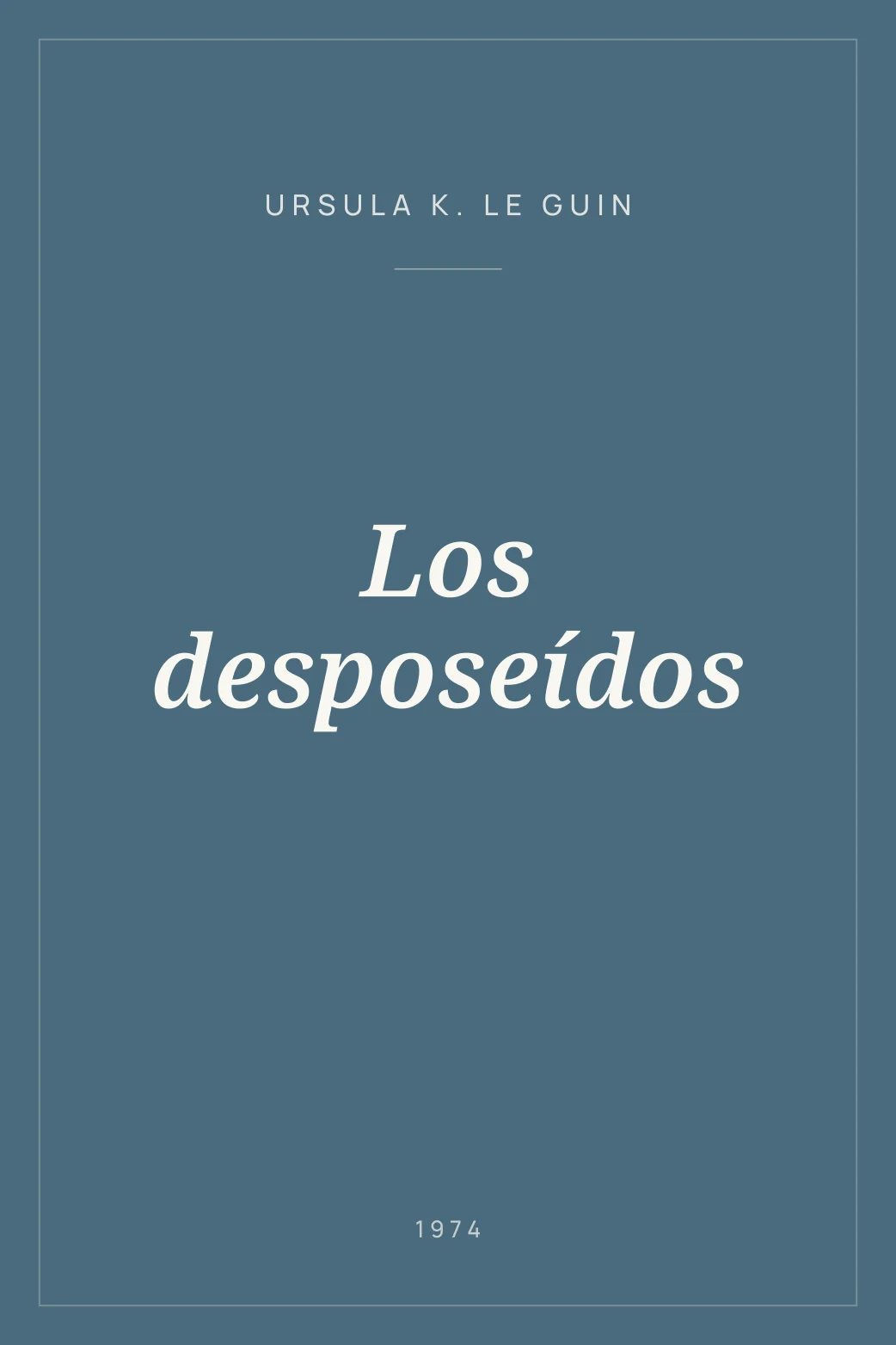 Portada de Los desposeídos