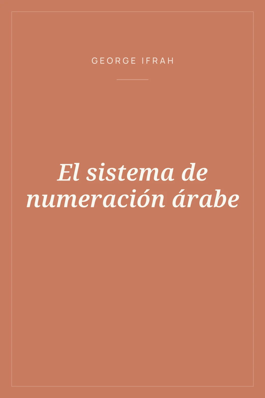 Portada de El sistema de numeración árabe