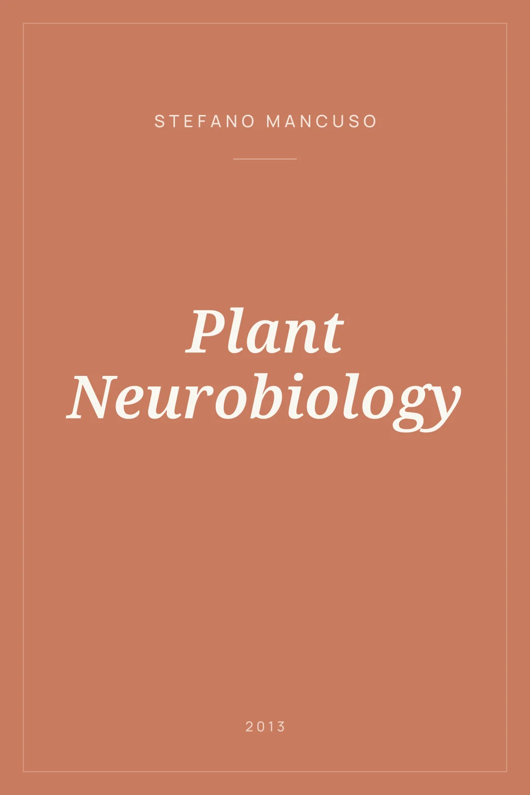 Portada de Plant Neurobiology