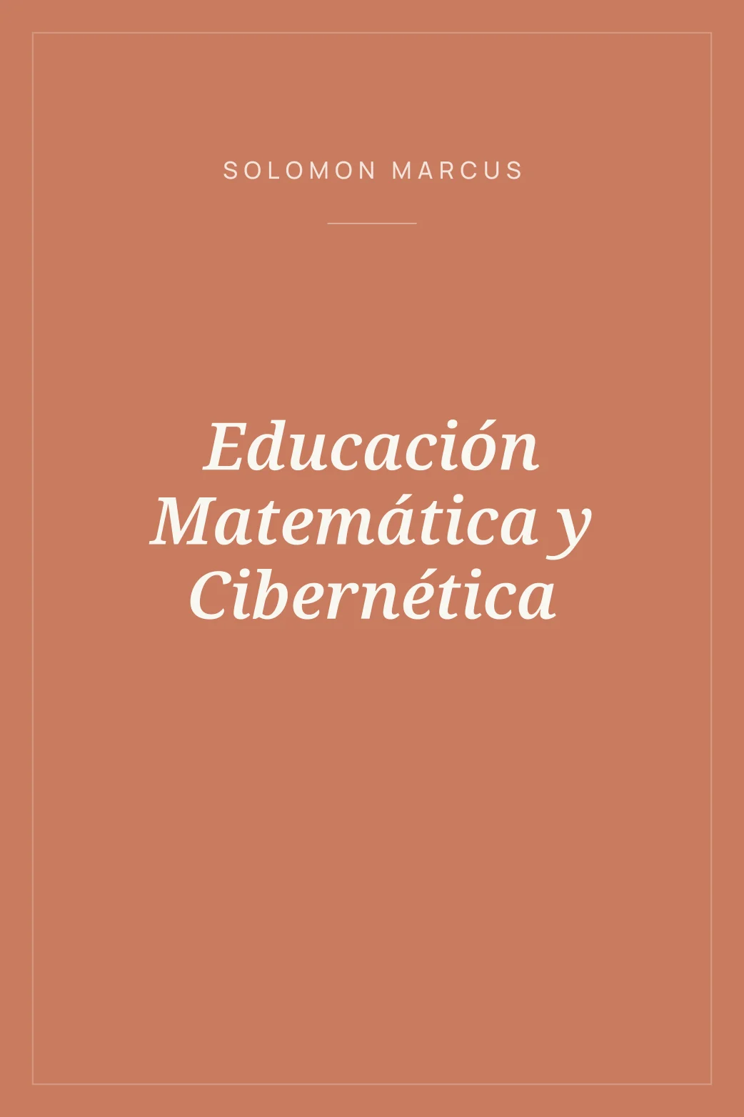 Portada de Educación Matemática y Cibernética