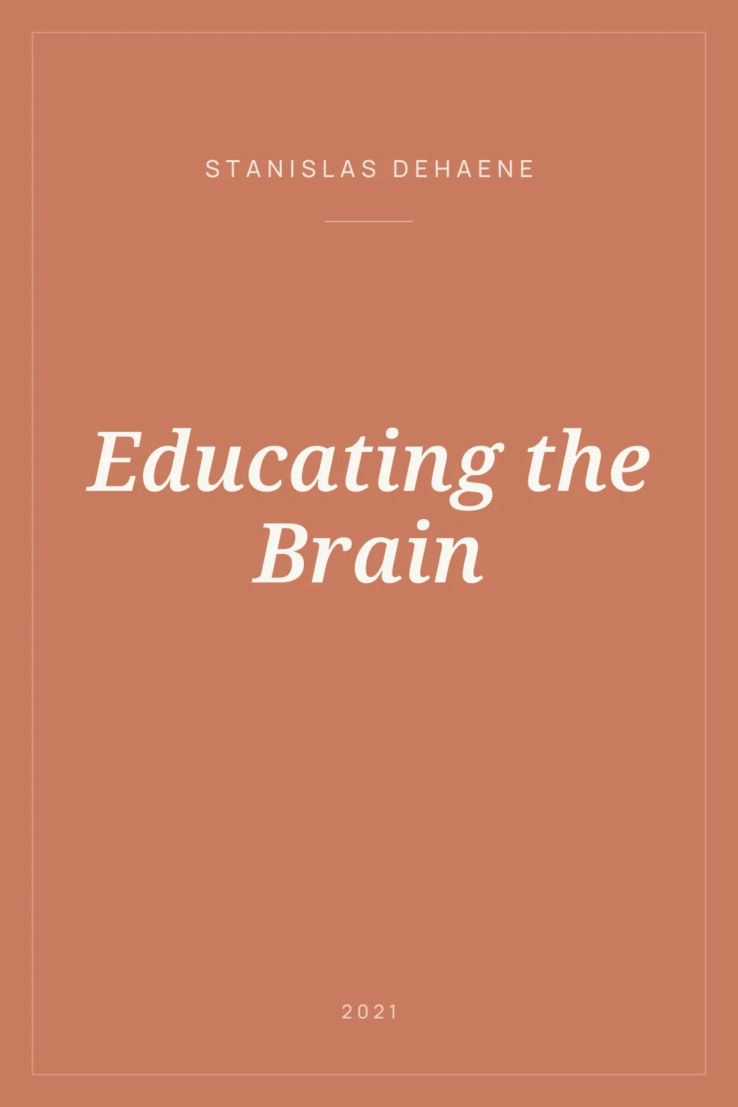 Portada de Educating the Brain