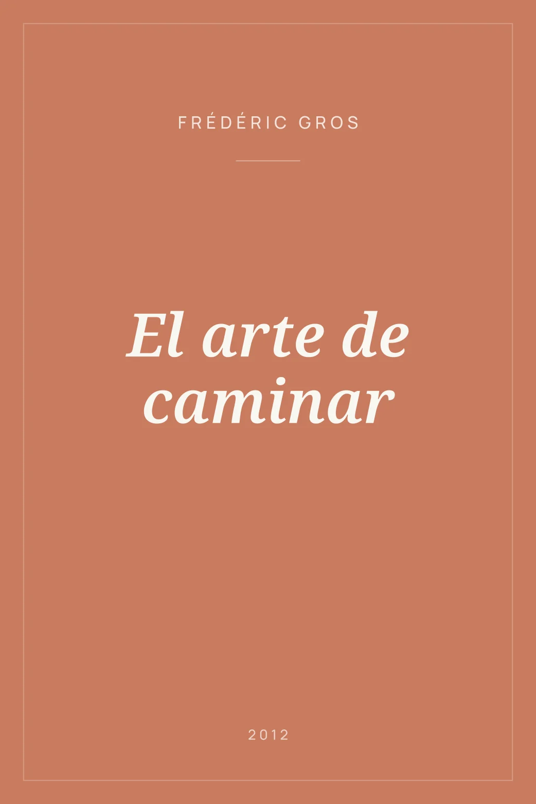Portada de El arte de caminar