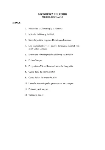 Portada de Microfísica del poder