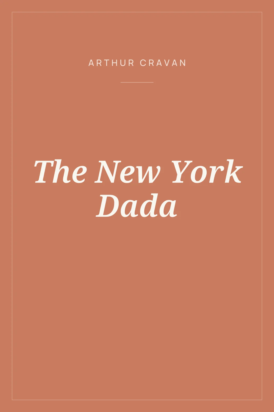 Portada de The New York Dada