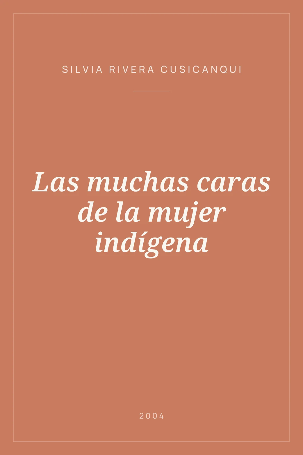 Portada de Las muchas caras de la mujer indígena