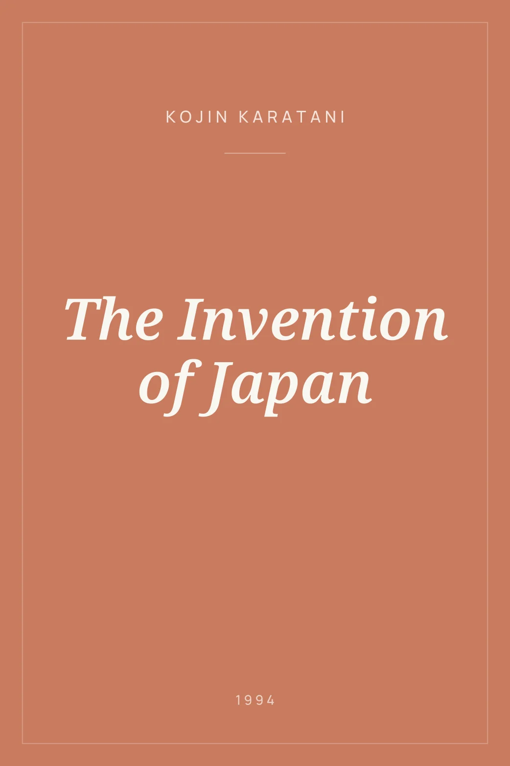 Portada de The Invention of Japan
