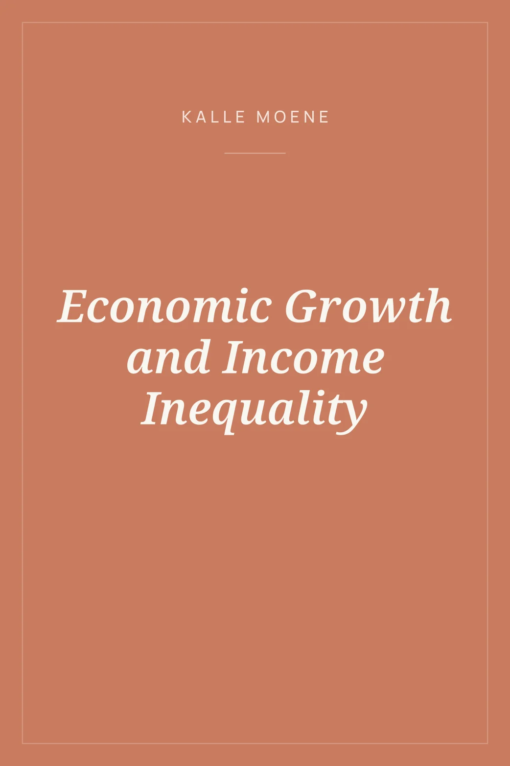 Portada de Economic Growth and Income Inequality