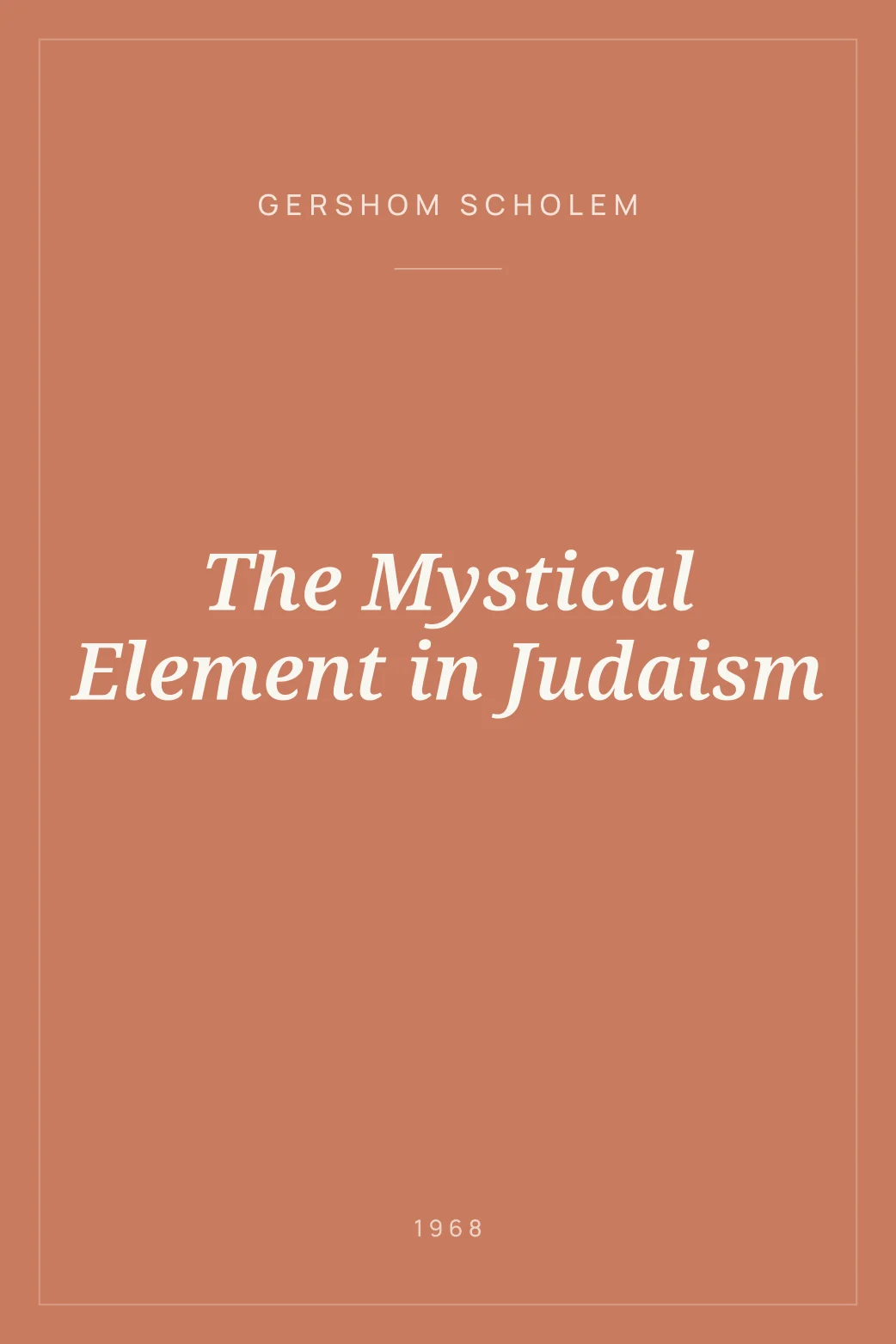 Portada de The Mystical Element in Judaism