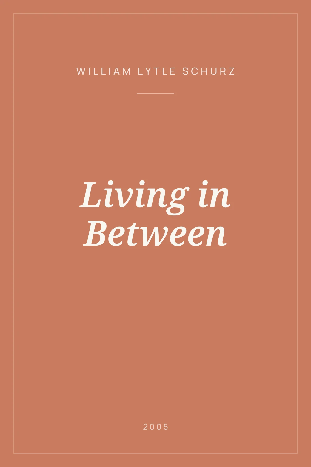 Portada de Living in Between