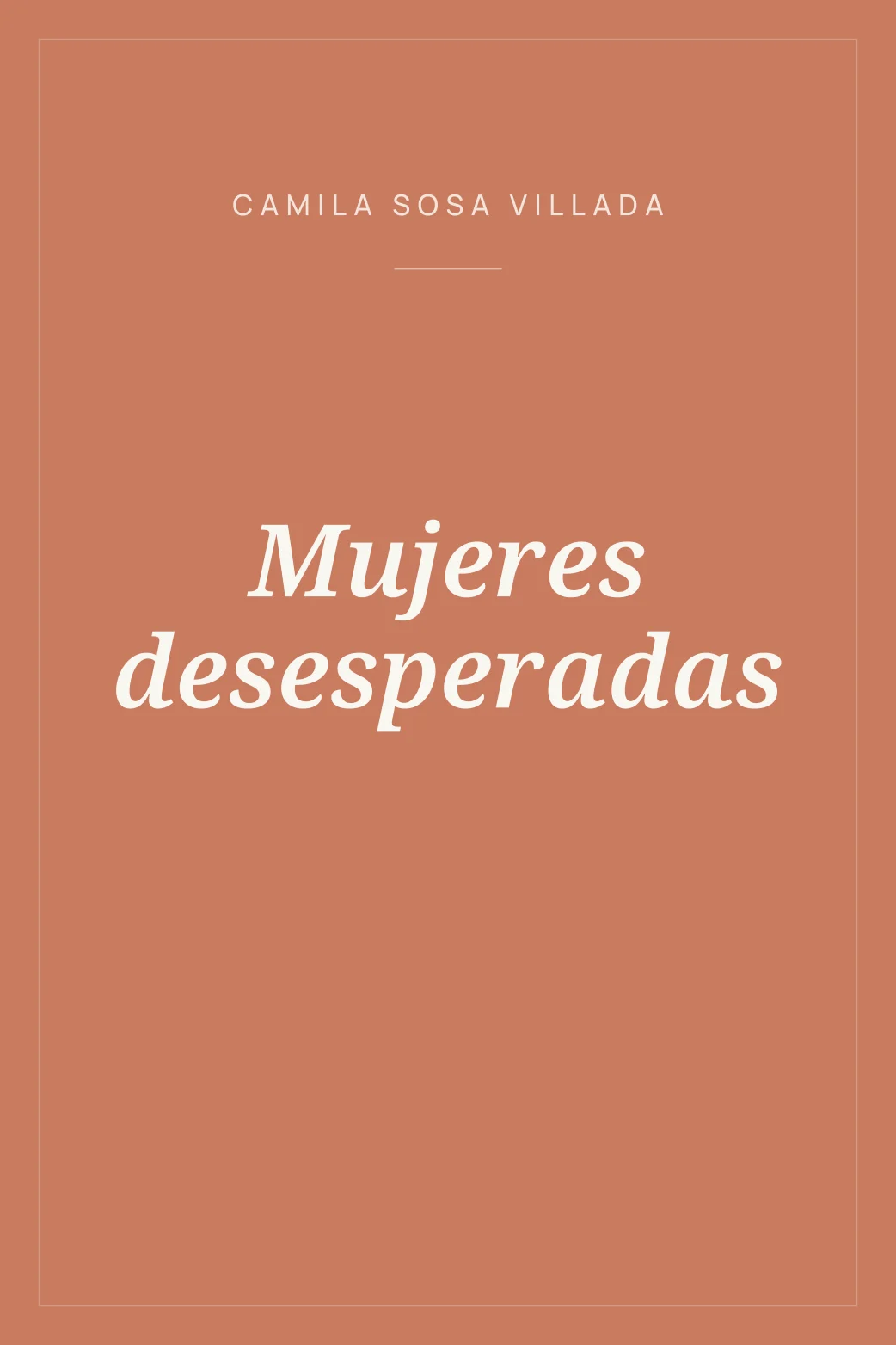 Portada de Mujeres desesperadas