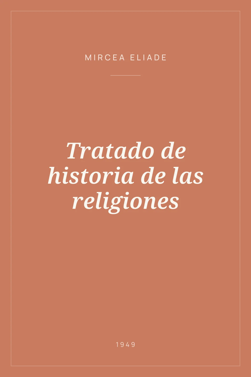 Portada de Tratado de historia de las religiones