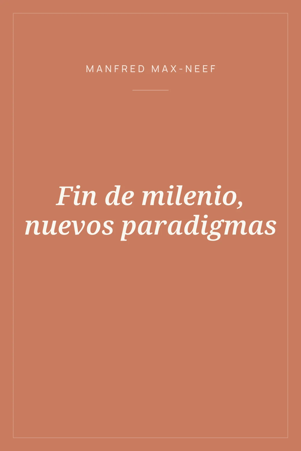 Portada de Fin de milenio, nuevos paradigmas