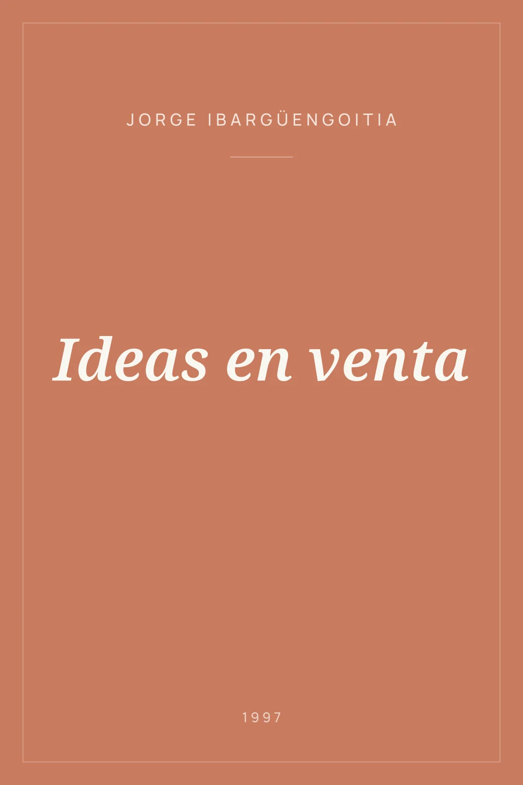 Portada de Ideas en venta