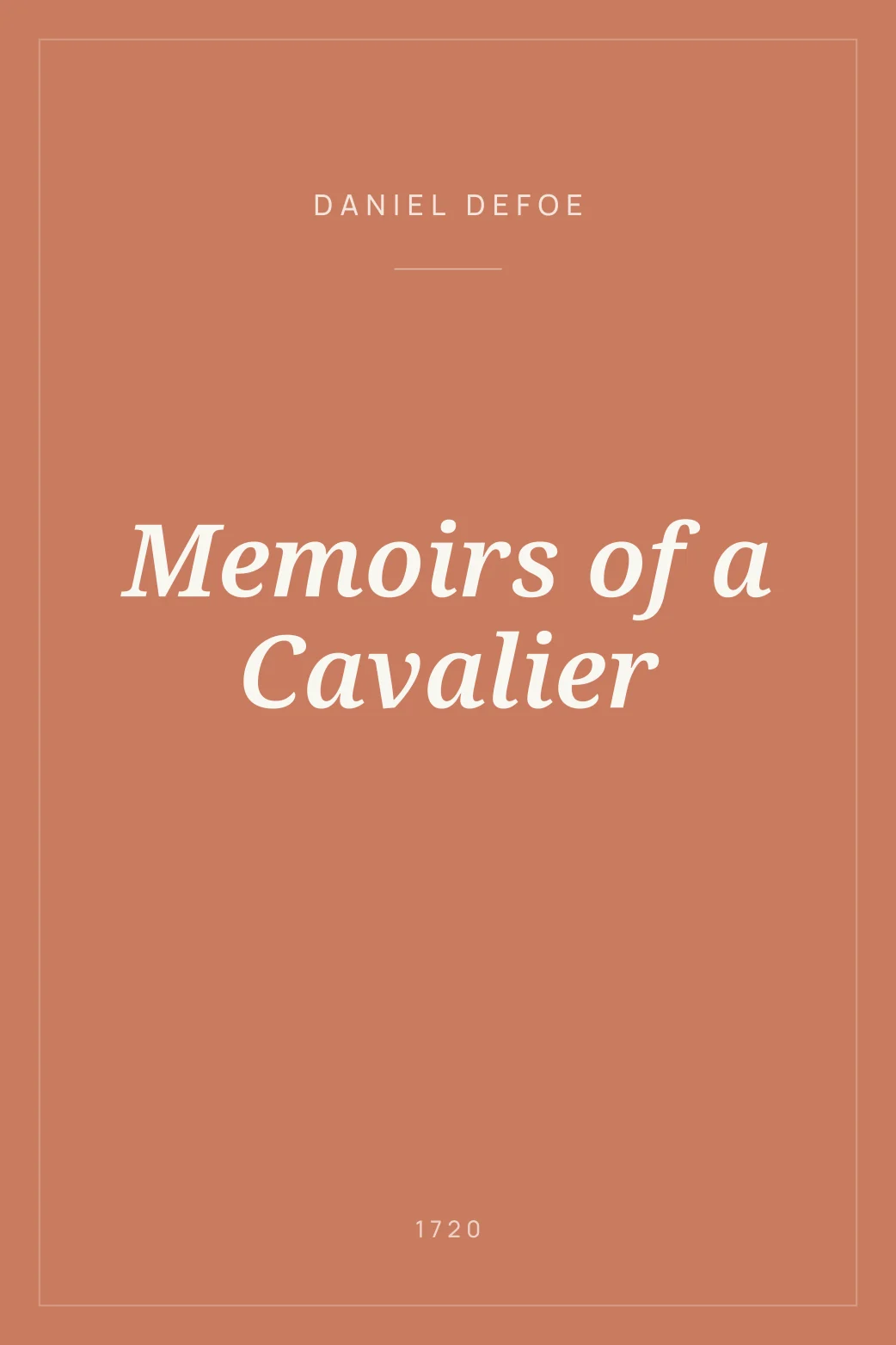 Portada de Memoirs of a Cavalier