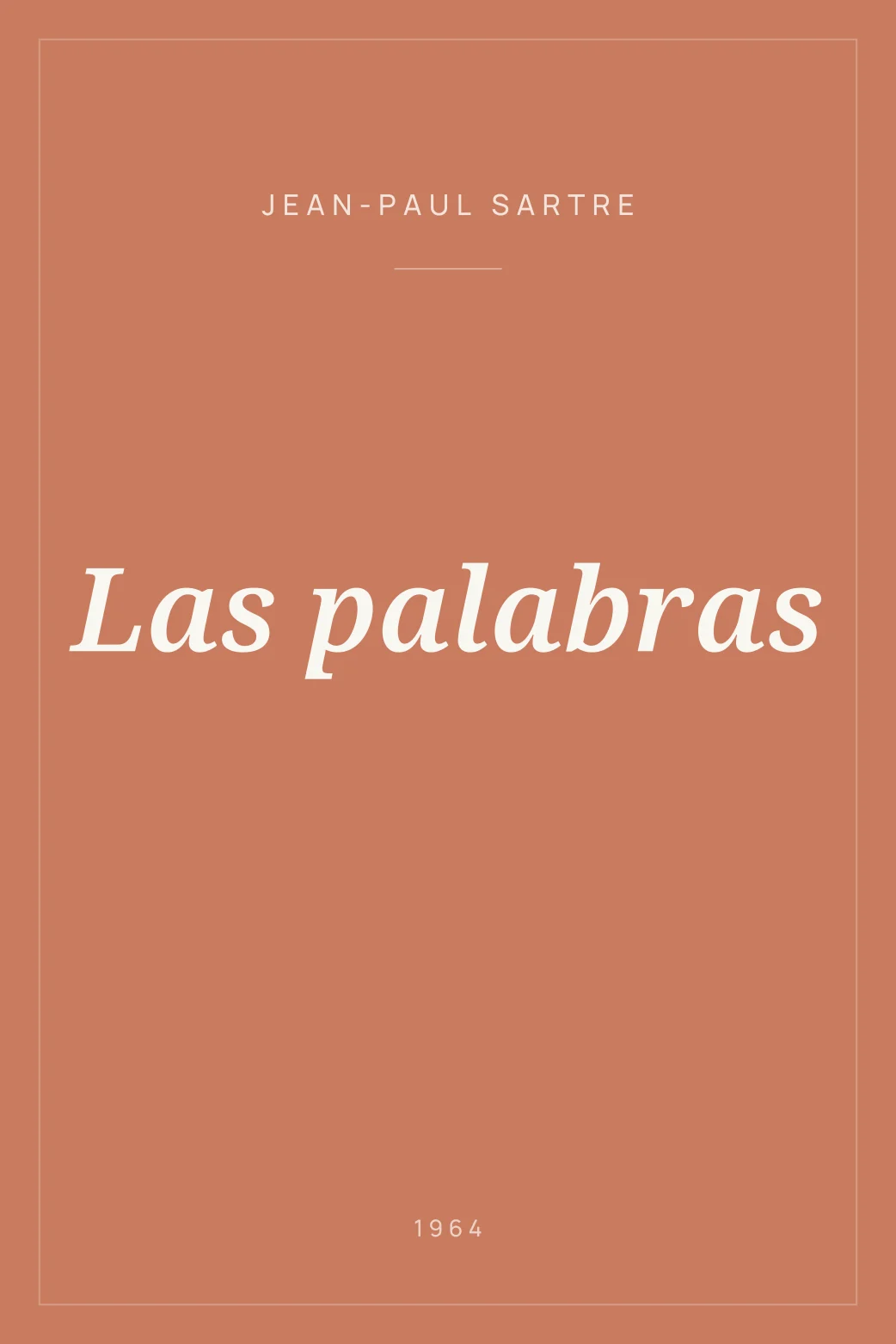 Portada de Las palabras