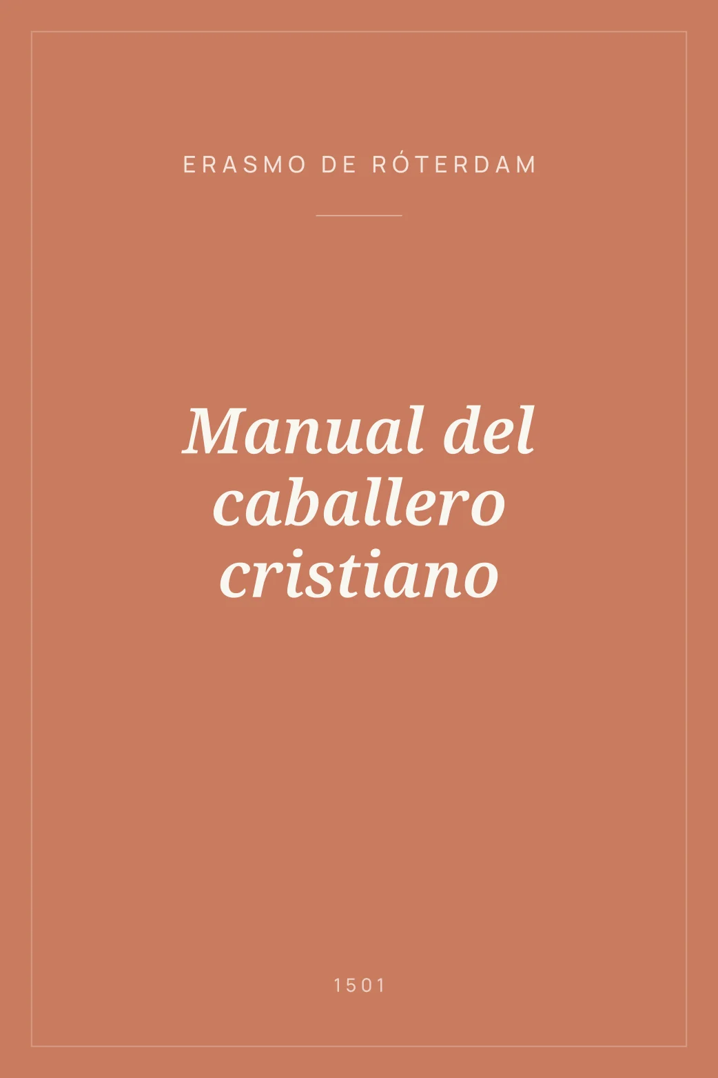Portada de Manual del caballero cristiano