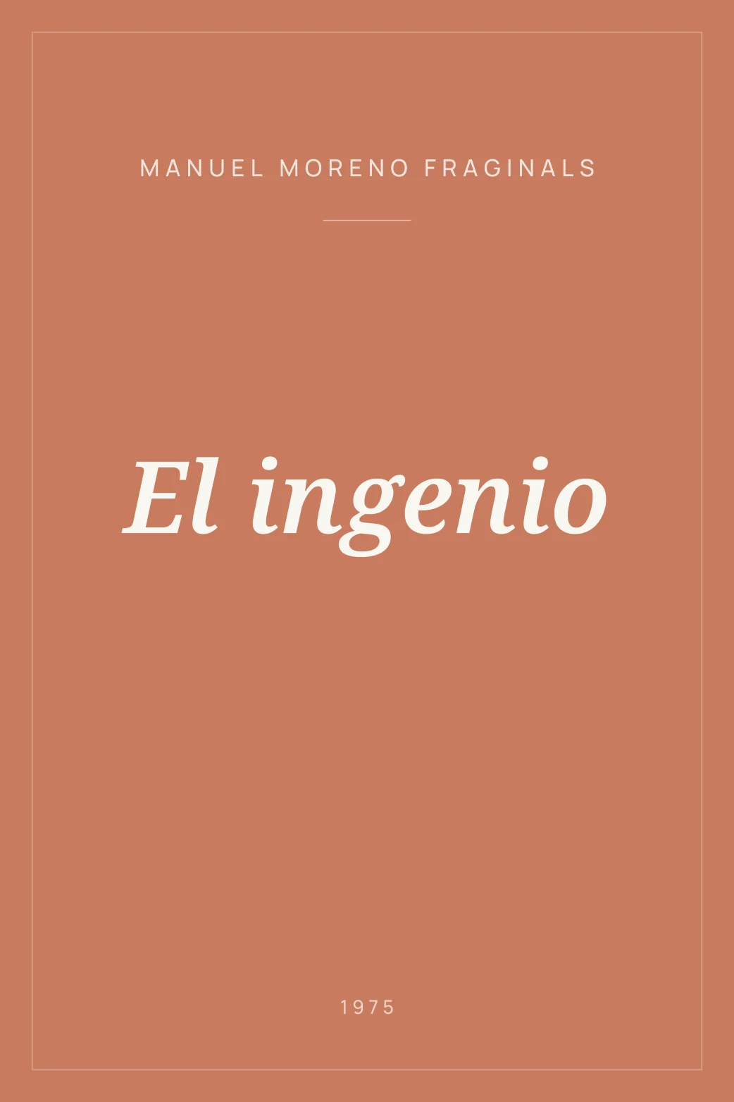 Portada de El ingenio