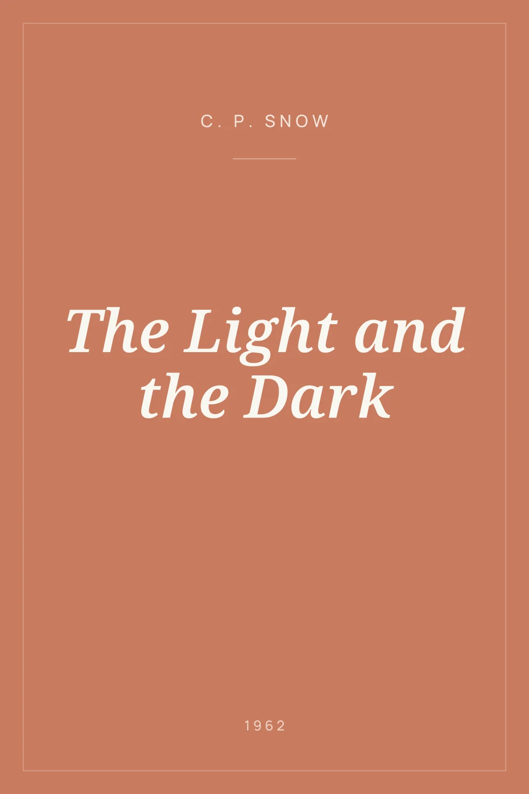 Portada de The Light and the Dark