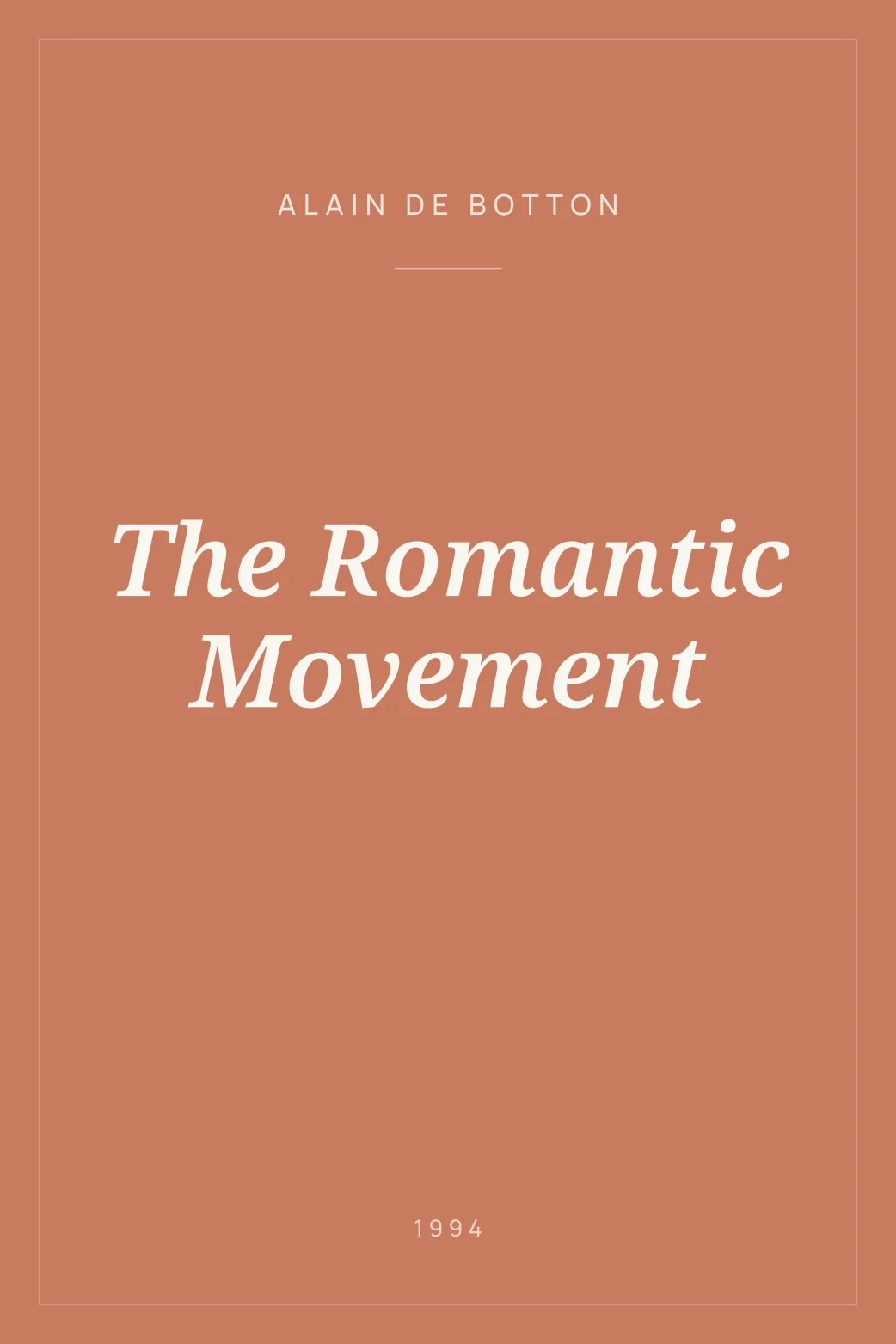 Portada de The Romantic Movement