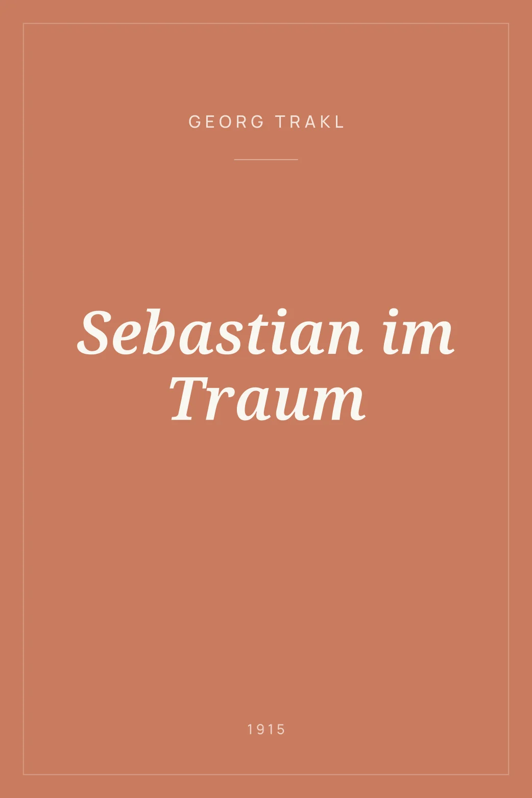 Portada de Sebastian im Traum