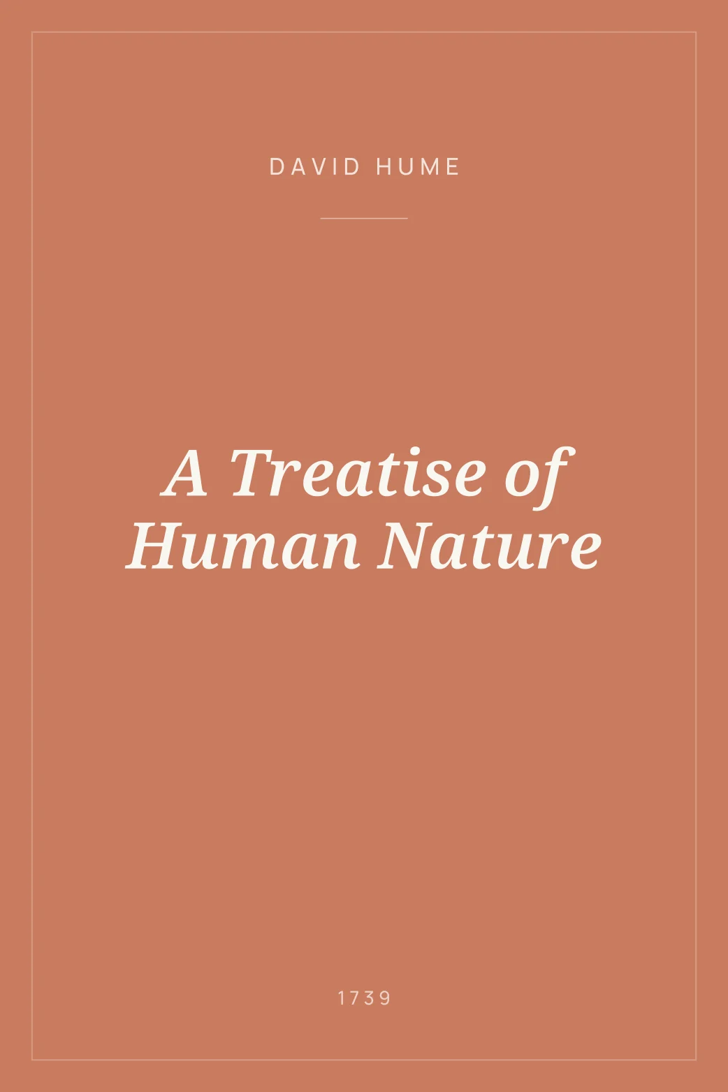 Portada de A Treatise of Human Nature