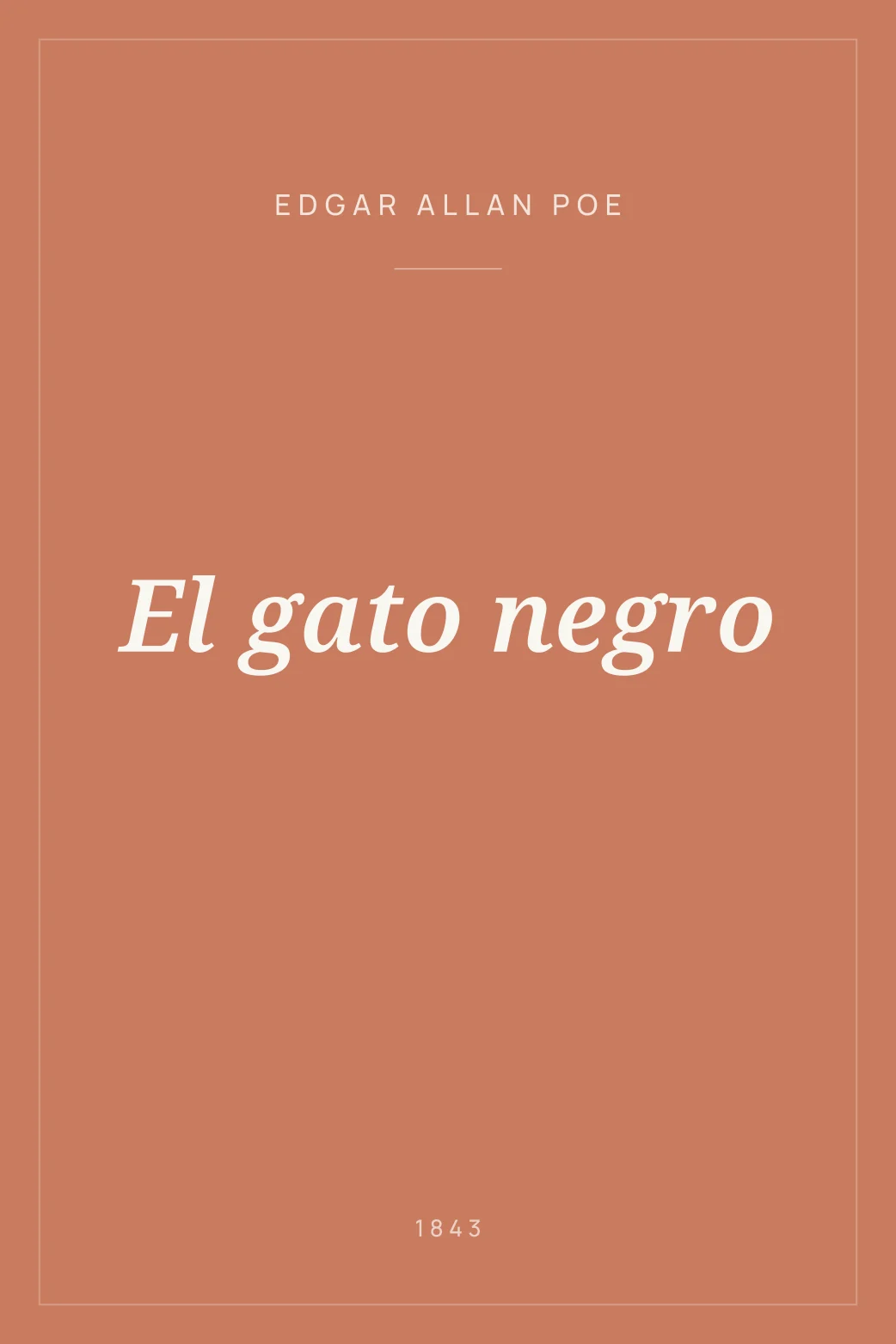 Portada de El gato negro
